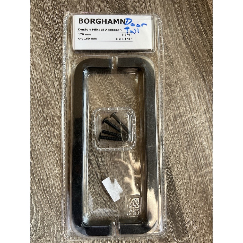 IKEA Borghamn 6-3/4" 170mm Cabinet Pulls, Matte Black 2 In Package 203-160-46